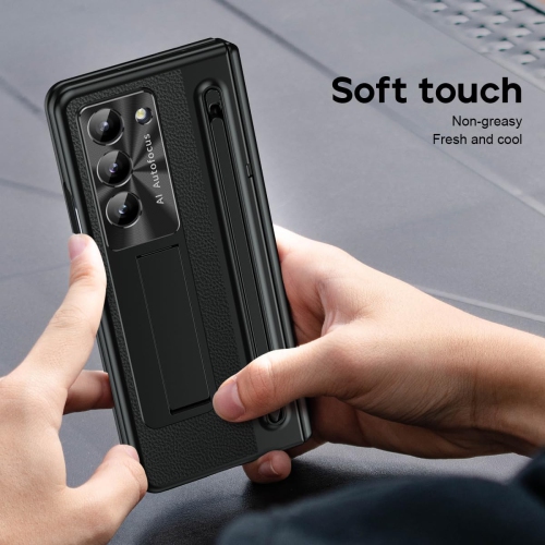 For Samsung Z Fold 6 cases, pen slot cases, screen protectors, and all-in-one drop cases - Black UV Edges