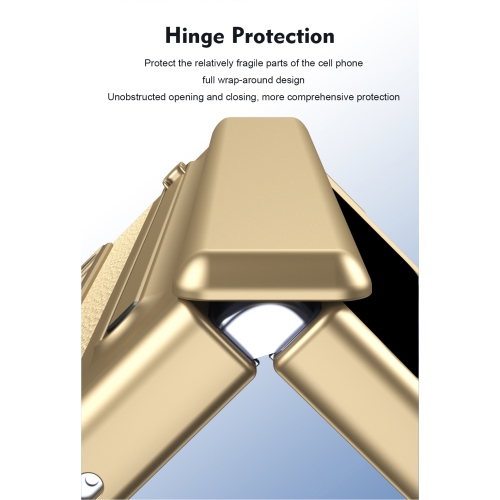 For Samsung Z Fold 7 cases, pen slot cases, screen protectors, and all-in-one drop-proof cases - Brown Electroplated Edges