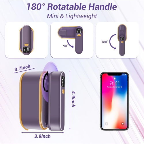 Handheld Garment Steamer Household Small Steam Iron 1200W Large Steam Dry and Wet Dual Ironing Three-speed Temperature Adjustment LED Digital Display