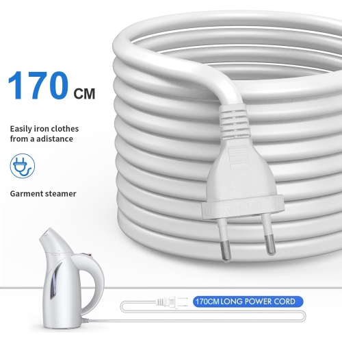 Portable Handheld Garment Steamer with 700W High-Power Steam and 240ml Capacity for 15 Minutes of Continuous Ironing and 9.2-Foot Cord for Multiple
