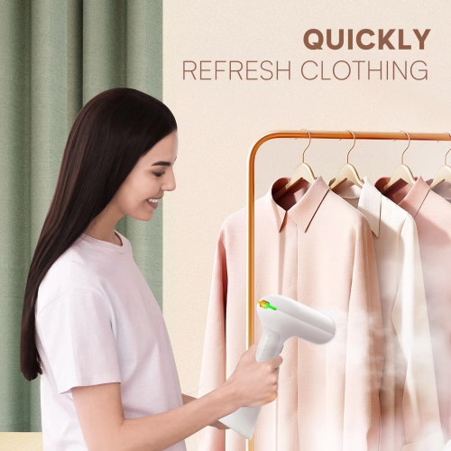 Portable Handheld Garment Steamer with 1000W Supercharged Steam and 220ml Capacity, 20-Second Rapid Heat, 360° Leak-Proof, Suitable for Multiple