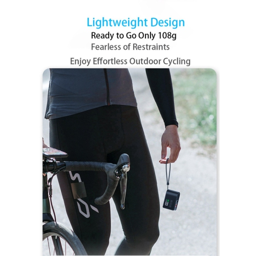 Mini pompe pour vélo avec 120&nbsp;lb/po² haute pression, gonflage ultra-rapide, surveillance numérique de la pression des pneus, chargement USB-C,