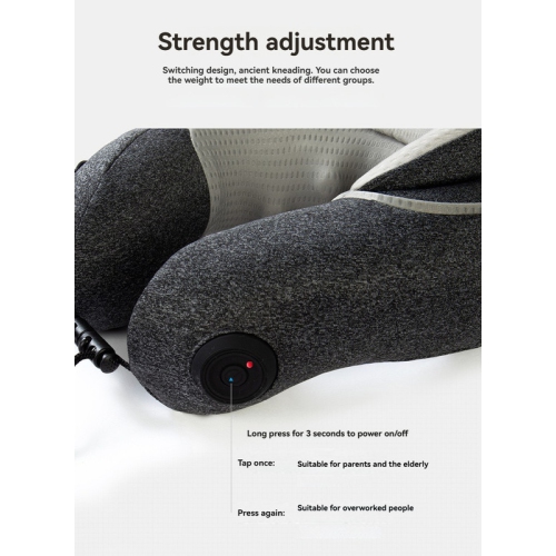 Home smart shoulder and neck massager, hot compress vibration + simulated human finger kneading, relieves work fatigue, suitable for home and office