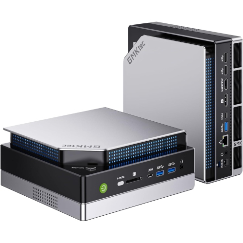 GMKtec EVO-X2 AI Mini PC Ryzen Al Max+ 395 Mini Gaming Computers, 96GB LPDDR5X 8000MHz (12GB*8) 1TB PCIe 4.0 SSD, Quad Screen 8K Display, WiFi 7 &