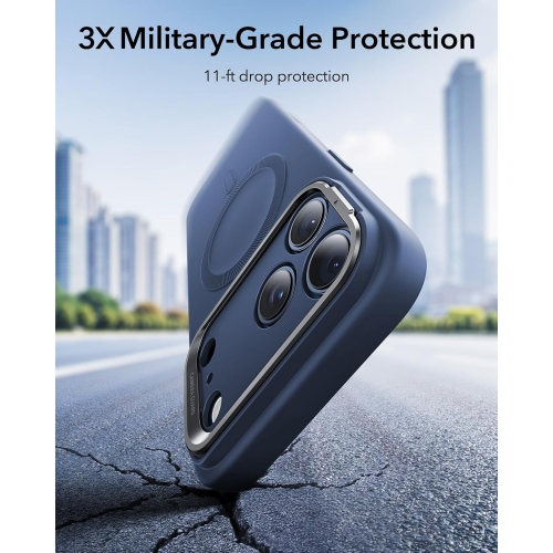 Silicone Case for iPhone 17 Pro – Cloud Series with Stash Stand, Camera Control, MagSafe Compatible, Shockproof Military-Grade Magnetic Protection