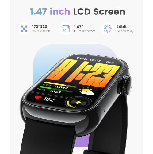 LIGE Fitness Tracker- Smart Watch for Women with 1.47" HD, IP68 Waterproof, 7+ Days Battery, 24+ Exercises Activity Tracker Fitness Watches, Fitness