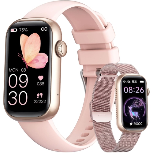 LIGE Fitness Tracker- Smart Watch for Women with 1.47" HD, IP68 Waterproof, 7+ Days Battery, 24+ Exercises Activity Tracker Fitness Watches, Fitness