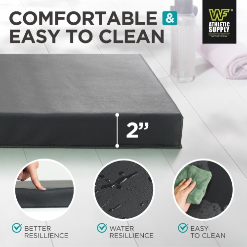 CAPHAUS 10' x 4' 4-Fold Folding Exercise Mat w/Carrying Handles