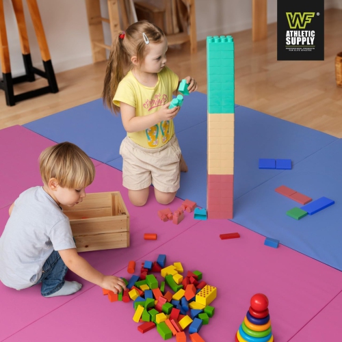 CAPHAUS 10' x 4' 4-Fold Folding Exercise Mat w/Carrying Handles