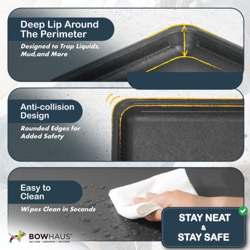 BOWHAUS Machine-Washable Dog Bed Pad & Tray for 30-Inch Kennel