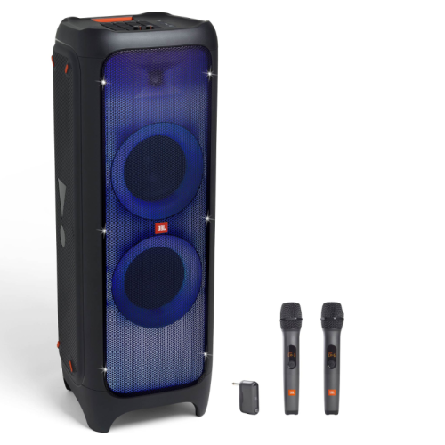 Boîte ouverte - Haut-parleur de fête Bluetooth PartyBox 1000 de JBL + tout nouveau microphone sans fil de JBL EN SOLDE