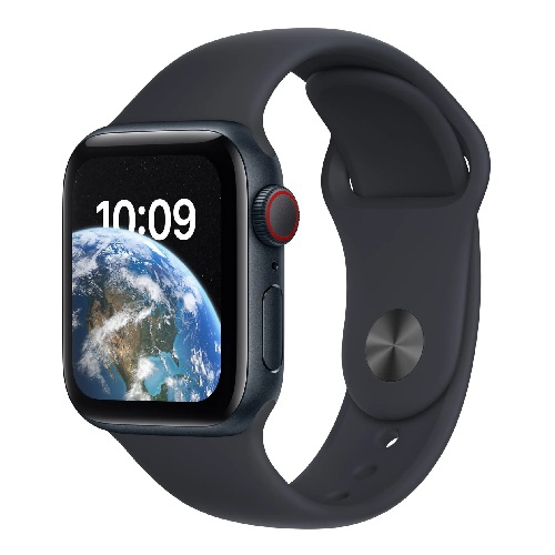 Apple Watch SE (2nd Gen) (GPS + Cellular 44mm) Midnight Aluminum Case/ Sport Band, M/L ( 1 Year Warranty) by APPLE - Open Box condition - Image 2