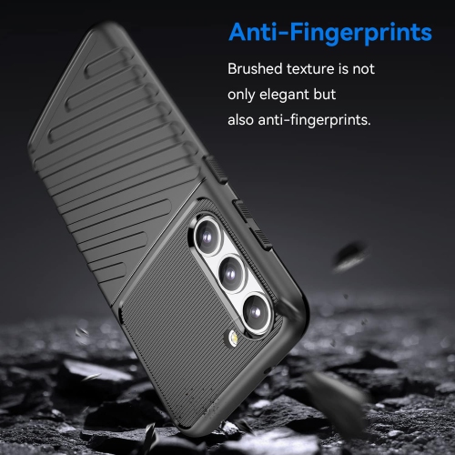 Convient à l'étui pour téléphone cellulaire S22 de Samsung Couverture complète en silicone souple anti-chute épaissie étanche, antichoc - noir