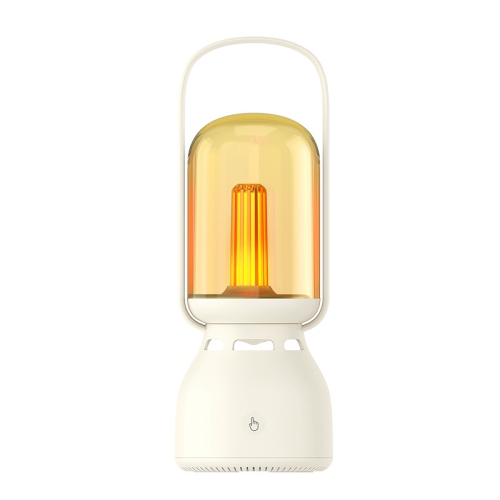 Étanche ext. Camping ext. Rechargeable Atmosphère Lumière sans fil Bluetooth rétro Atmosphère Veilleuse Longue autonomie batterie - Blanc ivoire