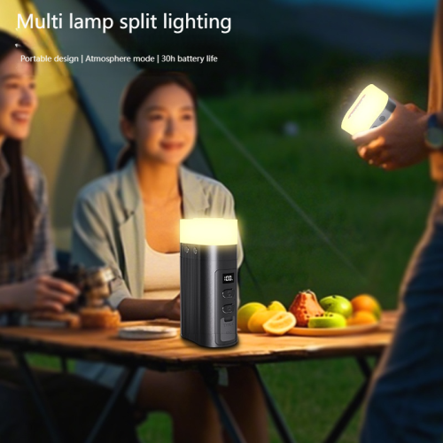 Lampe de camping d'extérieur, très longue autonomie de batterie, lampe de camping d'urgence rechargeable pour tente d'extérieur LED super lumineuse -