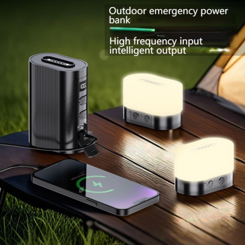 Lampe de camping d'extérieur, très longue autonomie de batterie, lampe de camping d'urgence rechargeable pour tente d'extérieur LED super lumineuse -