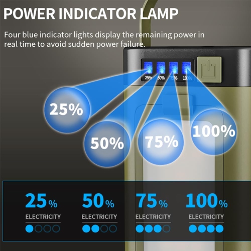 Lanterne de camping multifonctionnelle pour l'extérieur, pliante à quatre feuilles, ambiance de lanterne de camping solaire, alimentation mobile,