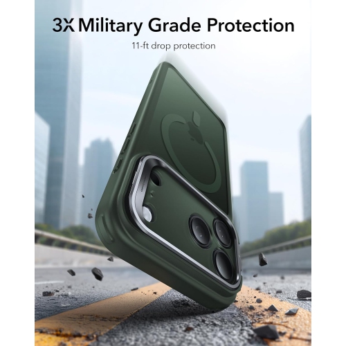 iPhone 17 Pro Max Case with Stand – Magnetic Camera Control Cover Compatible with MagSafe, Military-Grade Drop Protection, Scratch-Resistant Frosted