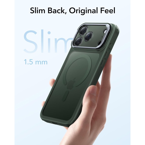 iPhone 17 Pro Max Case with Stand – Magnetic Camera Control Cover Compatible with MagSafe, Military-Grade Drop Protection, Scratch-Resistant Frosted