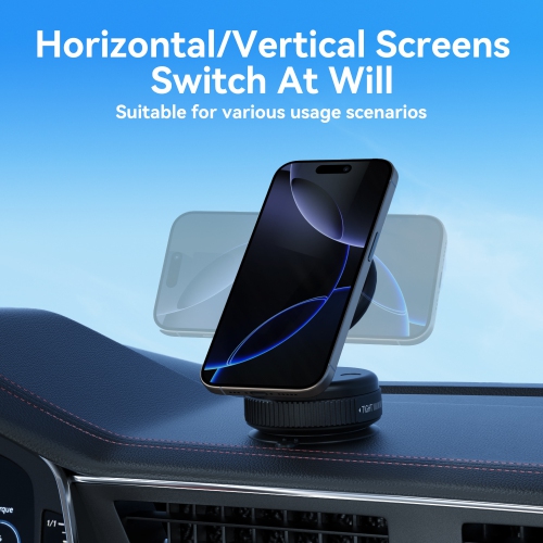 New magsafe strong vacuum suction cup car mobile phone holder telescopic folding magnetic mobile phone holder