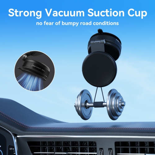 New magsafe strong vacuum suction cup car mobile phone holder telescopic folding magnetic mobile phone holder