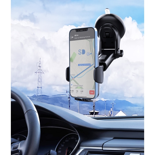 Le support de navigation de téléphone mobile de voiture populaire Support de navigation de tige télescopique Ventouse de fixation de téléphone mobile