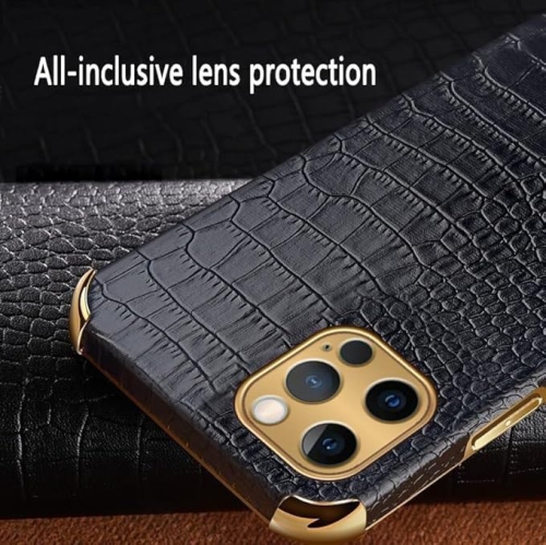 Premium Leather Classic Crocodile Phone Case