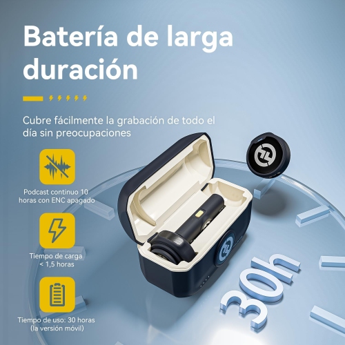 Hollyland Lark M2 Wireless Lavalier Microphone for iPhone 14/13/12, Lightning Mini Lapel Microphone Wireless, Hi-Fi Audio, 1000ft Range, Noise