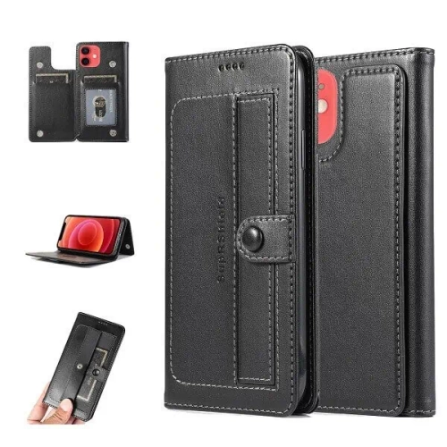 Tasnim Compatible with iPhone 12 Mini Wallet Case PU Leather Flip Folio Case with Card Holders RFID Blocking Kickstand Shockproof TPU Inner Shell