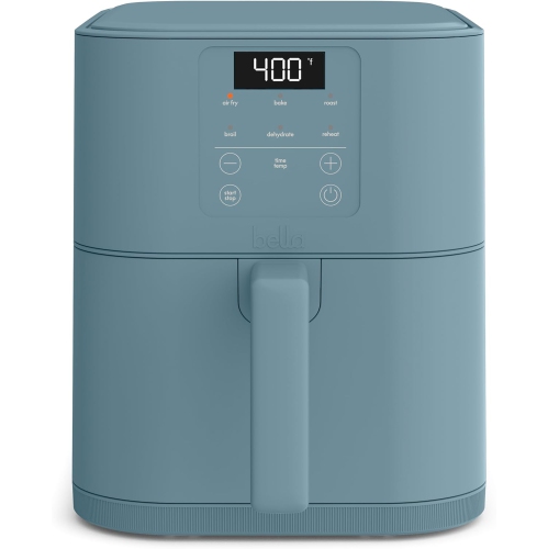 6Qt Slim Air Fryer, Fits-anywhere Kitchenware, EverGood Ceramic Nonstick Coating, Adjustable Temperature, 6 Preset Cooking Options, 60 Min Auto