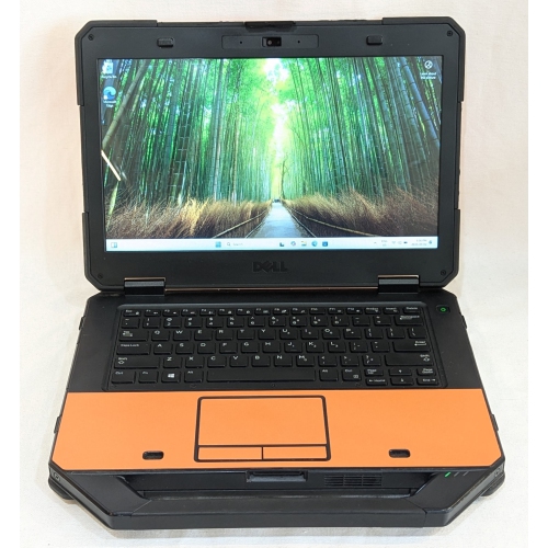 (Refurbished - Good) Dell Latitude Rugged 5414, 14" FHD Non-touch Laptop, Core i5 6th Gen, 8GB RAM, 250GB SSD, Windows 11 Pro (Orange)