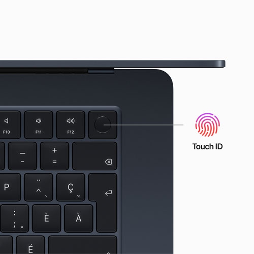 Apple MacBook Air 15" w/ Touch ID (2023) - Midnight (Apple M2 Chip / 256GB SSD / 16GB RAM) - English by APPLE - Refurbished condition - Image 6