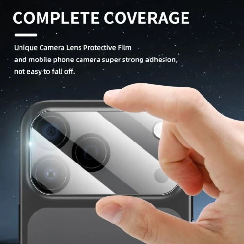 Paquet de 3 protecteurs d'écran + paquet de 2 protecteurs d'objectif de caméra pour iPhone 17 Pro Max – Verre trempé HD, résistant aux rayures et aux