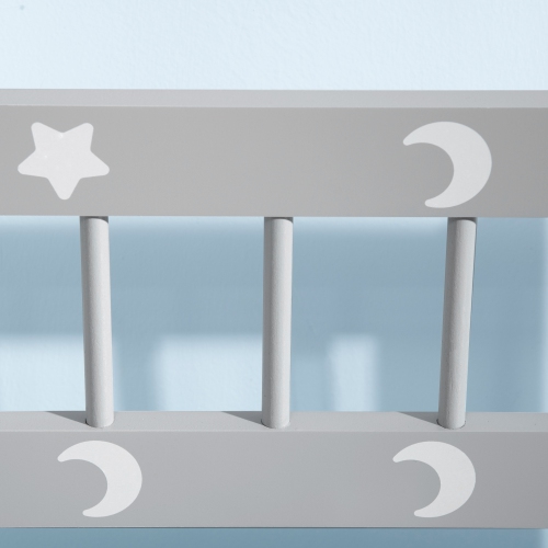 Coffre à jouets pour enfants de Qaba, coffre de rangement avec couvercle et charnière de sécurité, banc de rangement avec dossier pour tout-petit de