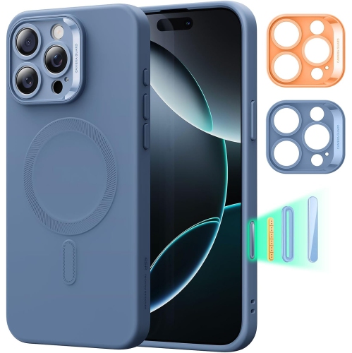iPhone 16 Pro Case with MagSafe – Slim Shockproof Silicone Cover, Magnetic Charging Support, Full Screen & Camera Protection, Soft Microfiber Lining