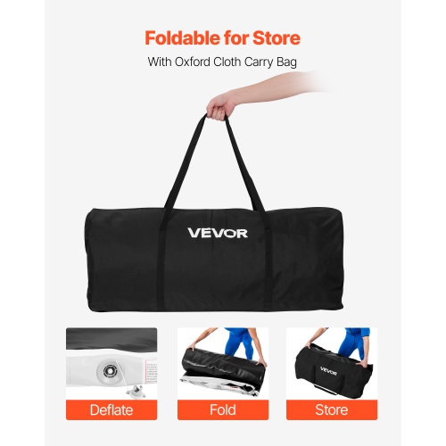 VEVOR 13x13 ft 600W Wrestling Mat Inflatable, Martial Arts Thick Mat for Home Gym Exercise, PVC Foldable Training Mats with Air Pump, for