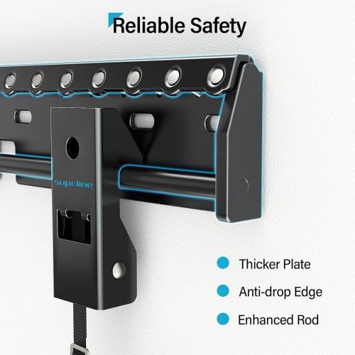 Supcline TV Wall Mount for 26-65 Inch TV up to 154 lbs, Studless Wall Mount TV Bracket with Max VESA 400x400mm, Low Profile Drywall , Easy Install No