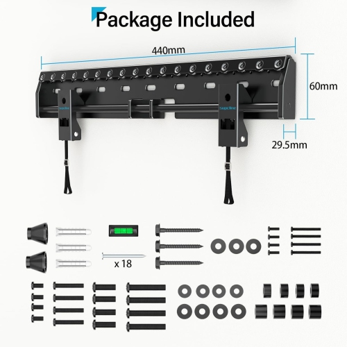Supcline TV Wall Mount for 26-65 Inch TV up to 154 lbs, Studless Wall Mount TV Bracket with Max VESA 400x400mm, Low Profile Drywall , Easy Install No