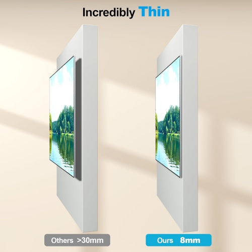 Supcline Ultra Slim TV Wall Mount for 42 to 100 inch Flat TV & Frame TV, Only 0.31” Low Profile Flat to Wall TV Mount, Micro Gap Wall Mount TV