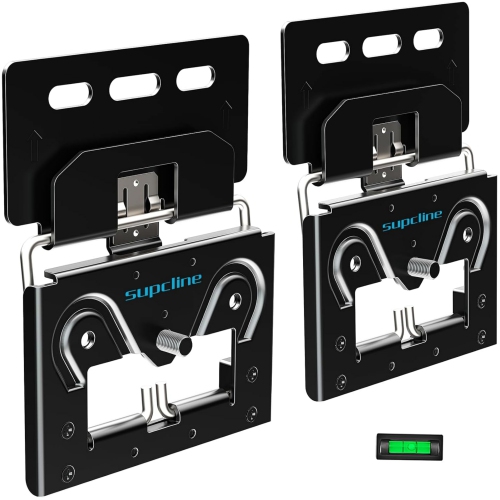 Supcline Ultra Slim TV Wall Mount Compatible with 14"- 80" Flat & Frame TVs, 0.3" Micro-Gap Low Profile, Minimalist Look, Blends Any Interior, Hold