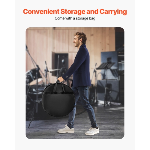 VEVOR Low Volume Cymbal Pack, 4 Pieces Quiet Cymbals for Drum Set, Alloy Cymbals Drum Set Includes 14-inch Hi-Hats, 16-inch Crash, 18-inch Crash,