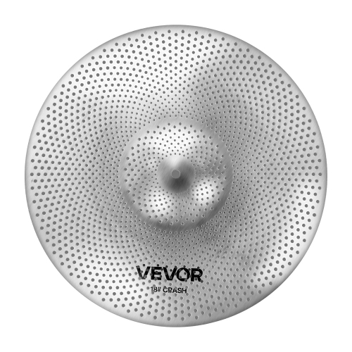 VEVOR Low Volume Cymbal Pack, 4 Pieces Quiet Cymbals for Drum Set, Alloy Cymbals Drum Set Includes 14-inch Hi-Hats, 16-inch Crash, 18-inch Crash,