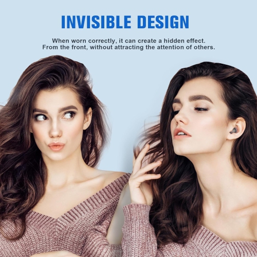 Invisible Mini Headphones Wireless Bluetooth Small Hidden Earbuds for Small Ear Canals Sleeping Earbuds Tiny Earphones for Side Sleepers