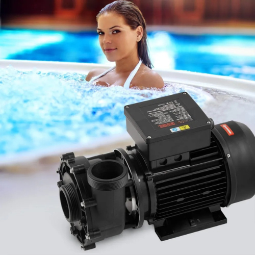 VEVOR 48HT1501-II 2-Speed SPA Pump, 48-Frame, AC 110-120V, 1.5HP/150GPM High Speed or 0.46HP/70GPM Low Speed, 2" Port, UL Tested,black