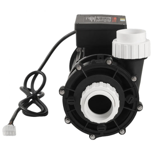 VEVOR 48HT1501-II 2-Speed SPA Pump, 48-Frame, AC 110-120V, 1.5HP/150GPM High Speed or 0.46HP/70GPM Low Speed, 2" Port, UL Tested,black