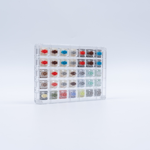 GATERON Low Profile Keyboard Switches Series, Jade Pro Chocolate Banana Grey Heron Switches Compatible for Low Profile Gaming Keyboard