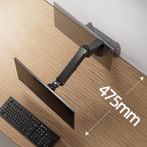Single monitor stand arm universal desktop computer screen stand supports 14-27 inches desktop base mechanical cantilever heightening frame