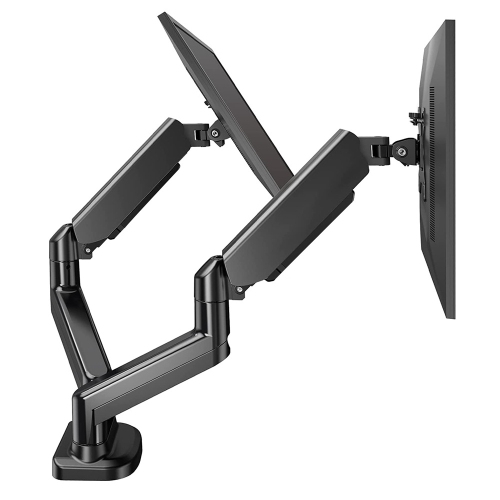 Dual monitor stand arm universal desktop computer screen stand supports 14-27 inches desktop base mechanical cantilever heightening stand