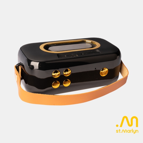 St.Marlyn X7, 3D Surround Portable Retro Bluetooth Speaker with TWS Stereo Pairing, Double Bass Horn, FM Radio, Voice Call, USB/TF Card Support,