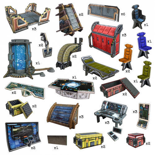 Battle Systems Terrain - Galactic Core Set New